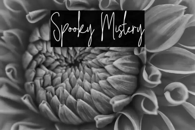 Spooky Mistery Font examples