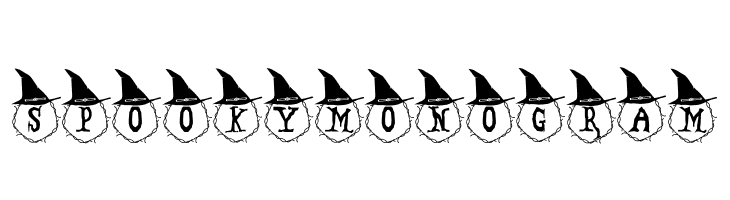 Spooky Monogram  免费字体下载