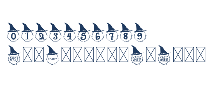 Spooky Monogram Other Characters