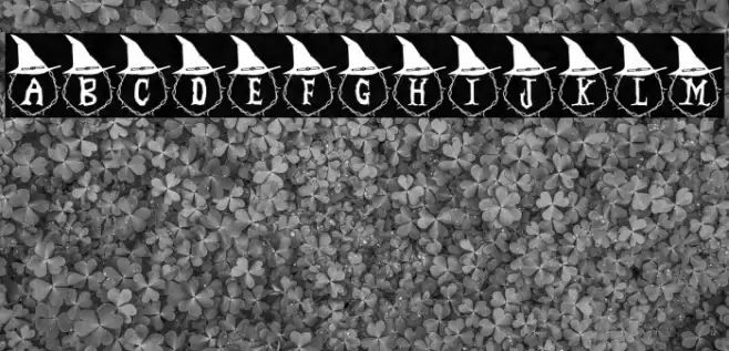 Spooky Monogram Font examples