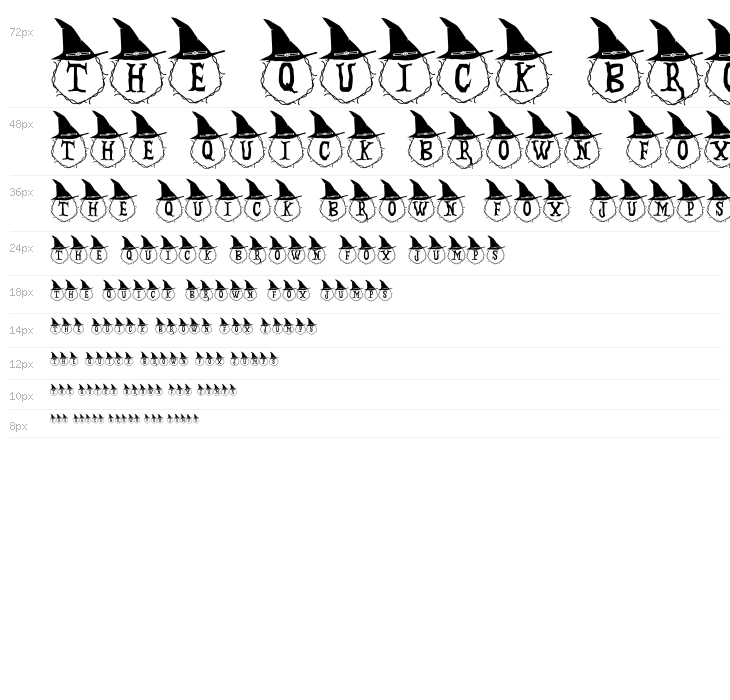 Spooky Monogram Waterfall