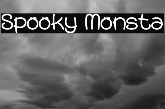 Spooky Monsta Font examples