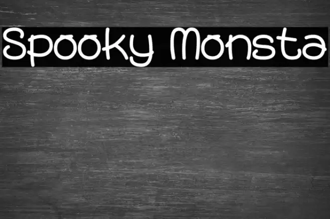 Spooky Monsta Font examples
