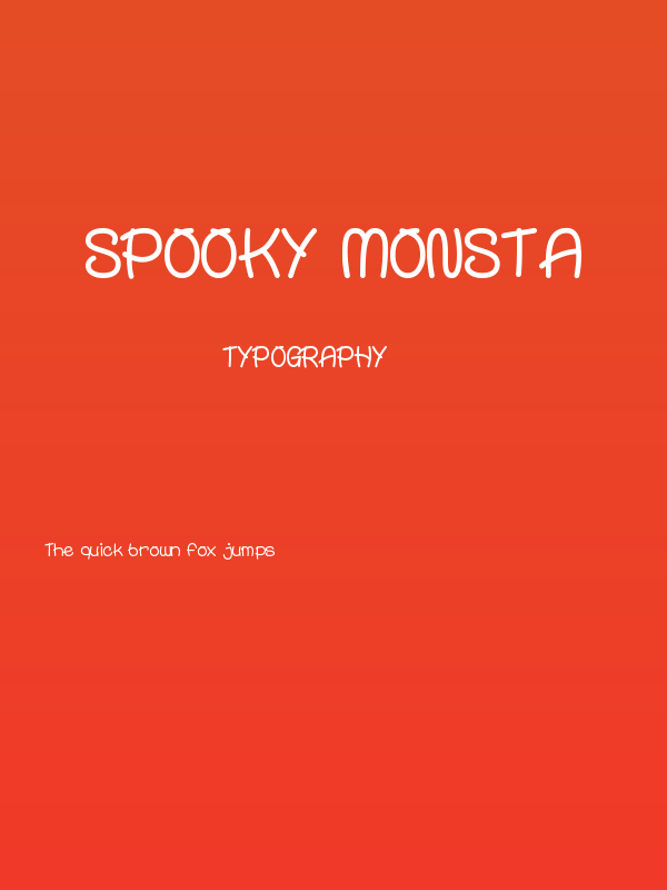 Spooky Monsta Poster
