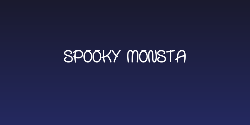 Spooky Monsta Social Header