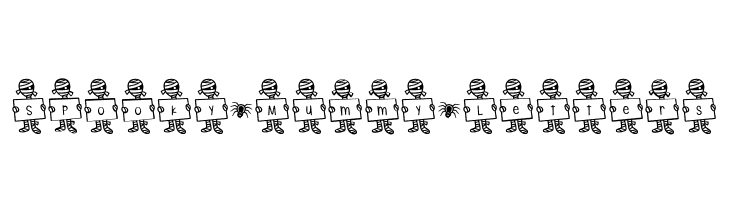 Spooky*Mummy*Letters  フリーフォントのダウンロード