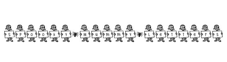 Spooky*Mummy*Letters  font caratteri gratis