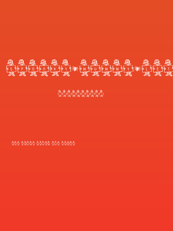 Spooky*Mummy*Letters Poster