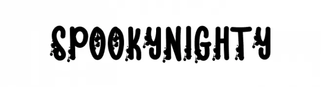 Spooky Nighty  Скачать бесплатные шрифты