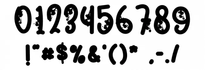 Spooky Nighty Font OTHER CHARS