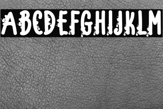 Spooky Nighty Font examples