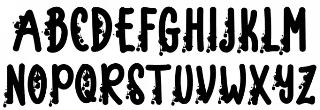 Spooky Nighty फ़ॉन्ट लोअरकेस