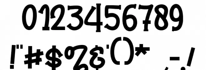 Spooky Party - Personal Use Font OTHER CHARS