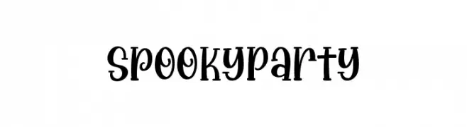 Spooky Party  Frei Schriftart Herunterladen