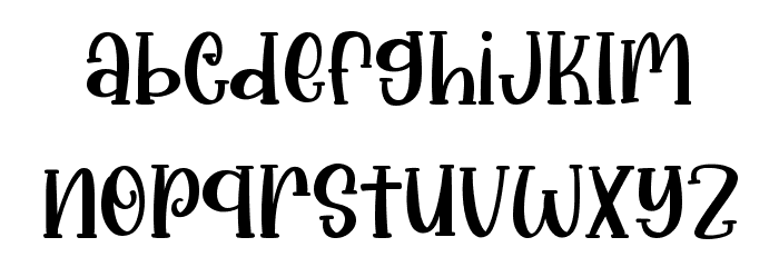 Spooky Party Font LOWERCASE
