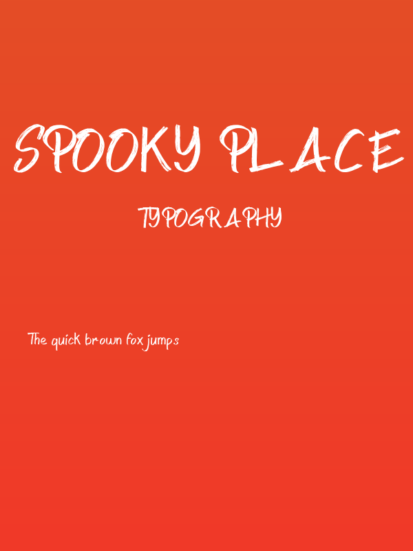 Spooky Place Poster