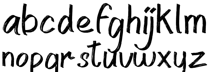 Spooky Place Font LOWERCASE