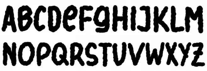 Spooky Pumpkin Font Litere mari