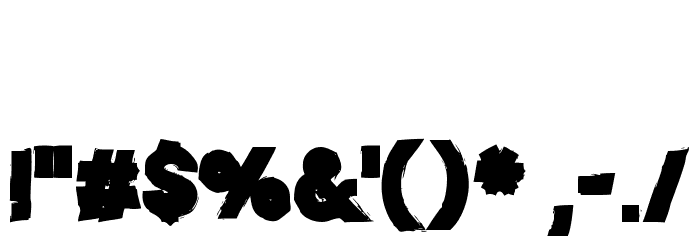 Spooky Regime Font OTHER CHARS
