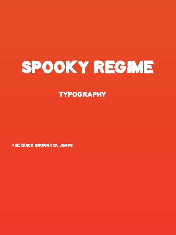 Spooky Regime Poster