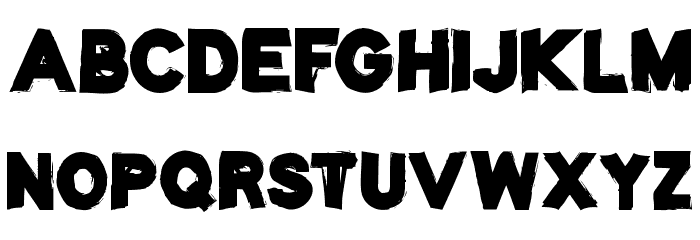 Spooky Regime Font LOWERCASE