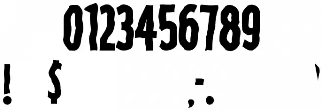 Spooky Regular Font OTHER CHARS