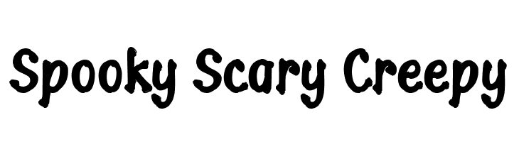 Spooky Scary Creepy  Скачать бесплатные шрифты