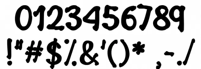 Spooky Scary Creepy Font OTHER CHARS