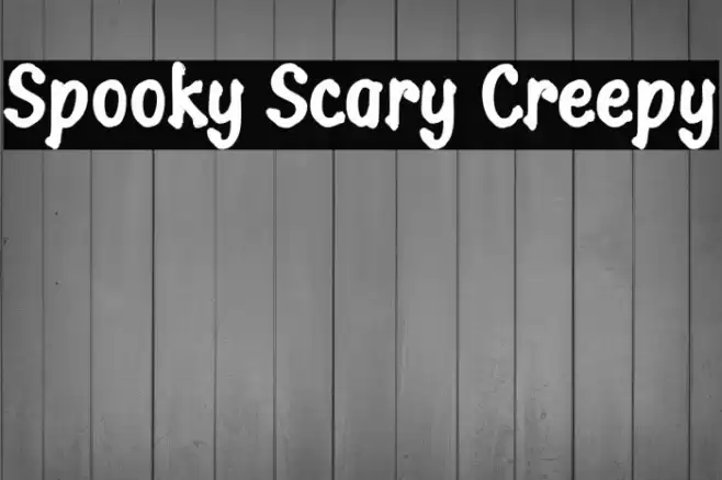 Spooky Scary Creepy Fonte examples
