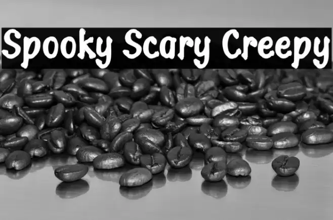 Spooky Scary Creepy Fonte examples