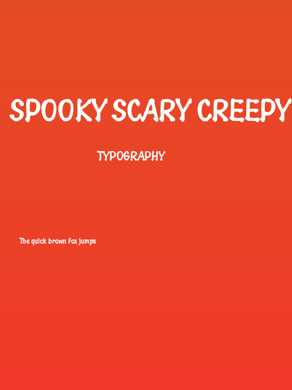 Spooky Scary Creepy Poster