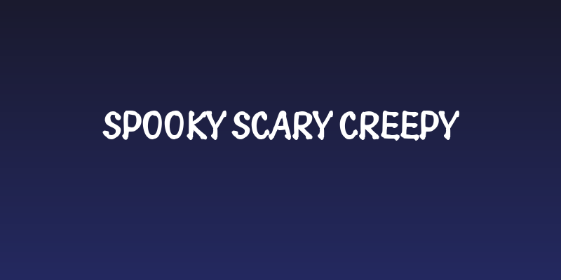Spooky Scary Creepy Social Header