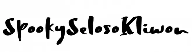 Spooky Seloso Kliwon  नि: शुल्क फ़ॉन्ट्स डाउनलोड