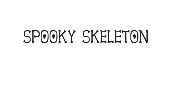 Spooky Skeleton Logo