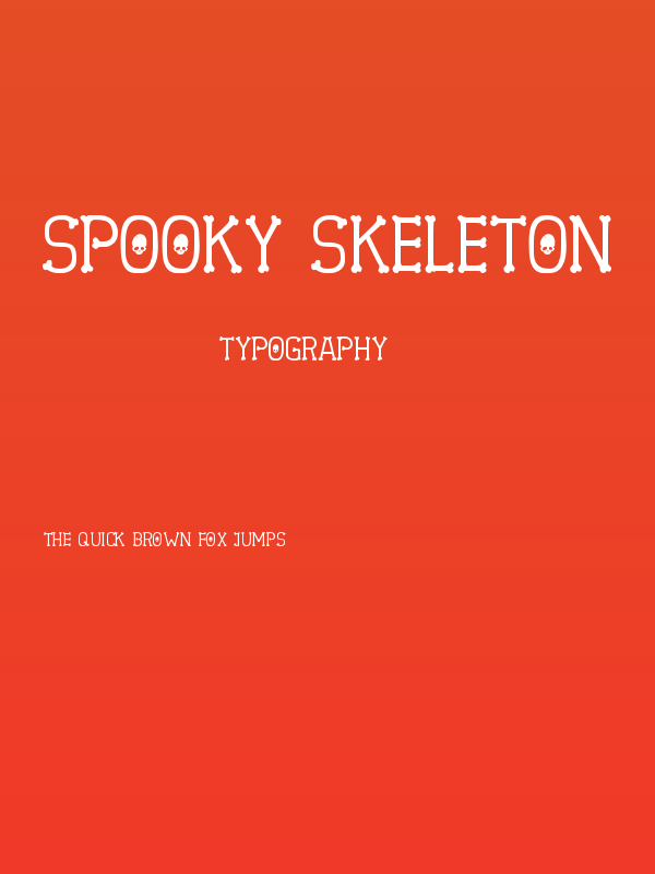 Spooky Skeleton Poster
