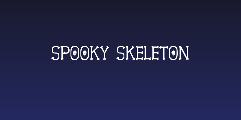 Spooky Skeleton Social Header