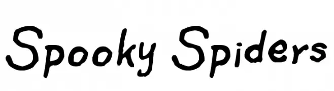 Spooky Spiders  Frei Schriftart Herunterladen