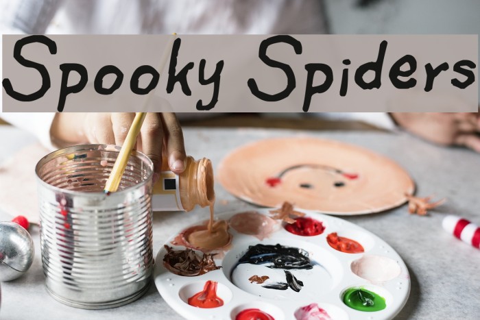 Spooky Spiders Font examples
