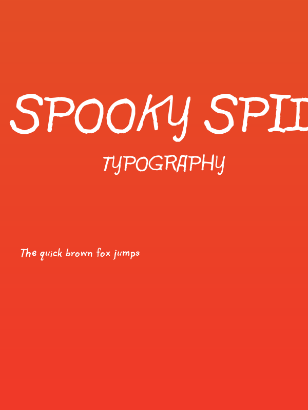 Spooky Spiders Poster