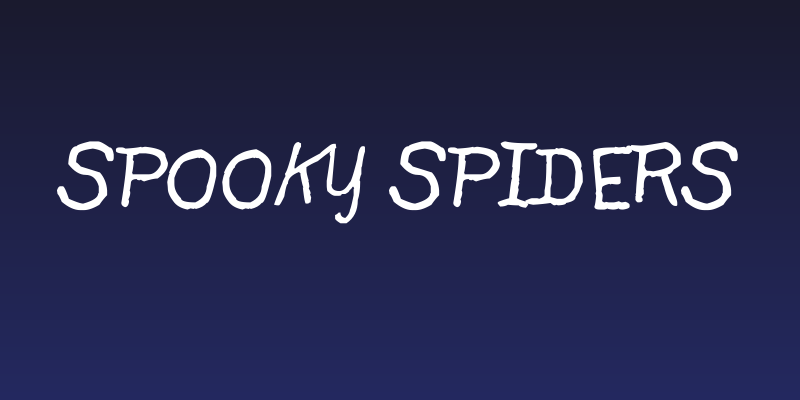 Spooky Spiders Social Header