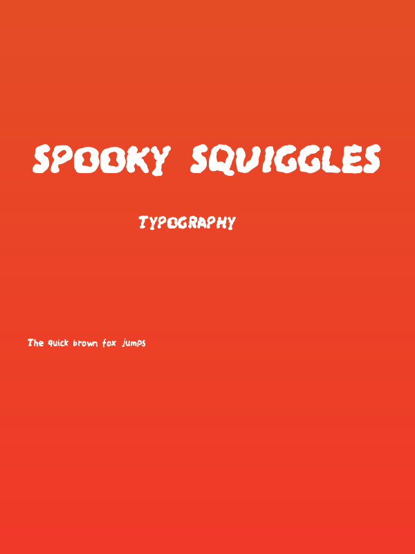 Spooky Squiggles Poster