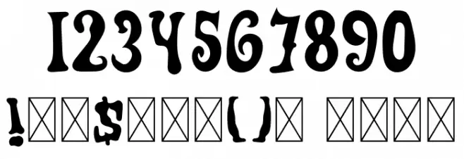 Spooky Squishe Font OTHER CHARS