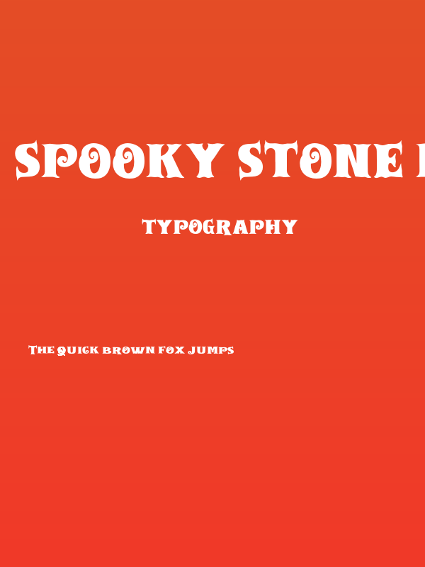 Spooky Stone Regular Poster