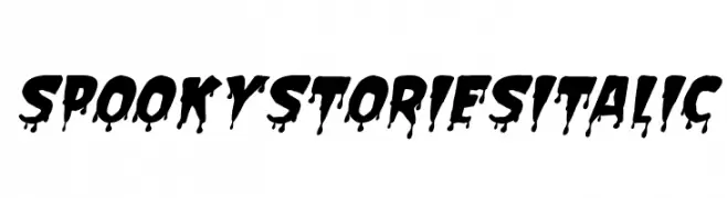 Spooky Stories Italic  Скачать бесплатные шрифты