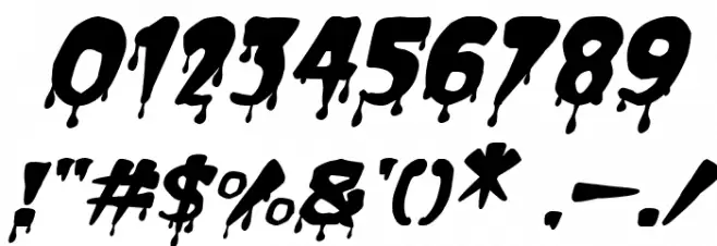 Spooky Stories Italic Font OTHER CHARS