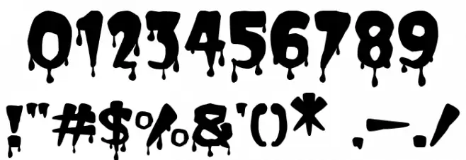 Spooky Stories Font OTHER CHARS