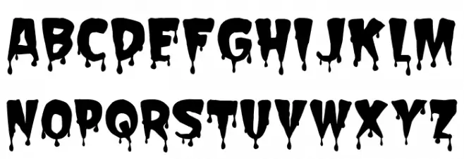 Spooky Stories Font LOWERCASE