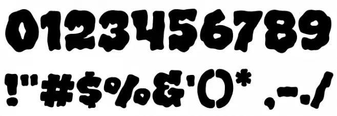 Spooky Theme Font OTHER CHARS