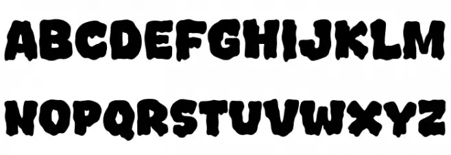 Spooky Theme 字体 大写