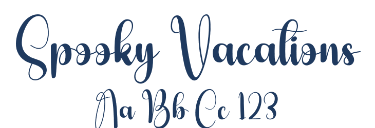 Spooky Vacations Font Preview